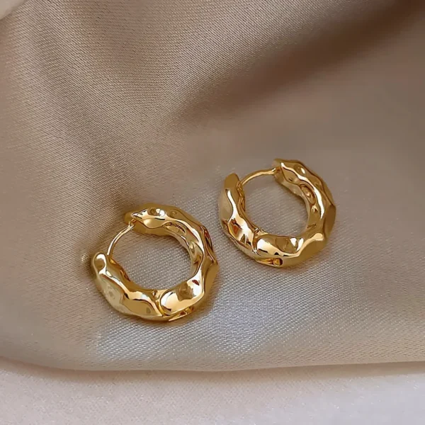 Boucles d’Oreilles Créoles Martelées