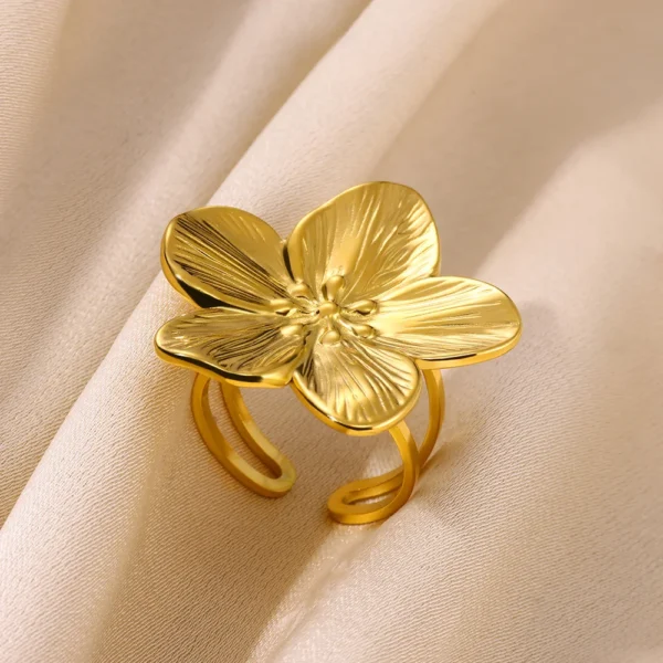 Bague Fleur Dorée