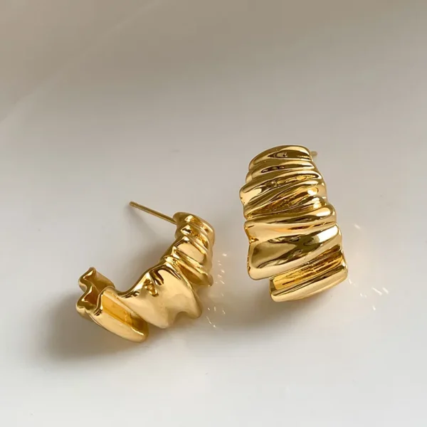 Boucles d’Oreilles Drapées